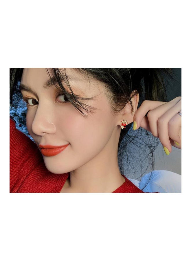 J.J Hand made 925 Sterling Silver Zodiac Cow Cute Cartoon Calf Design Earrings - Image 3