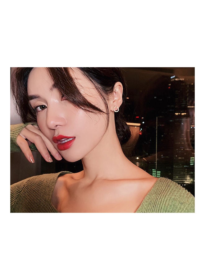 J.J Hand made 925 Sterling Silver Asymmetrical Pearl Love Stud Earrings - Image 4