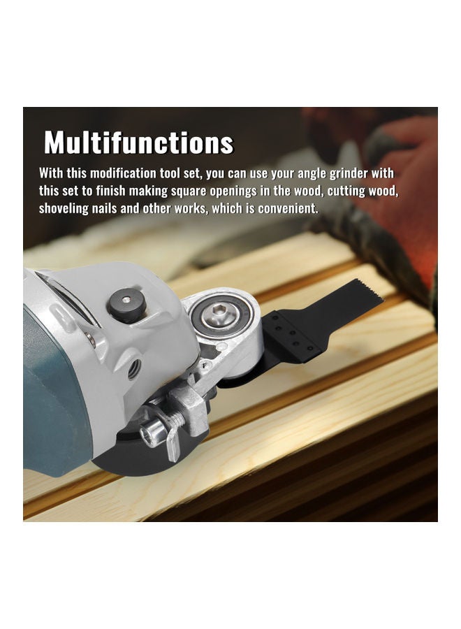 7-Piece Angle Grinder Cutting Tool Set Black/Silver  - Image 4