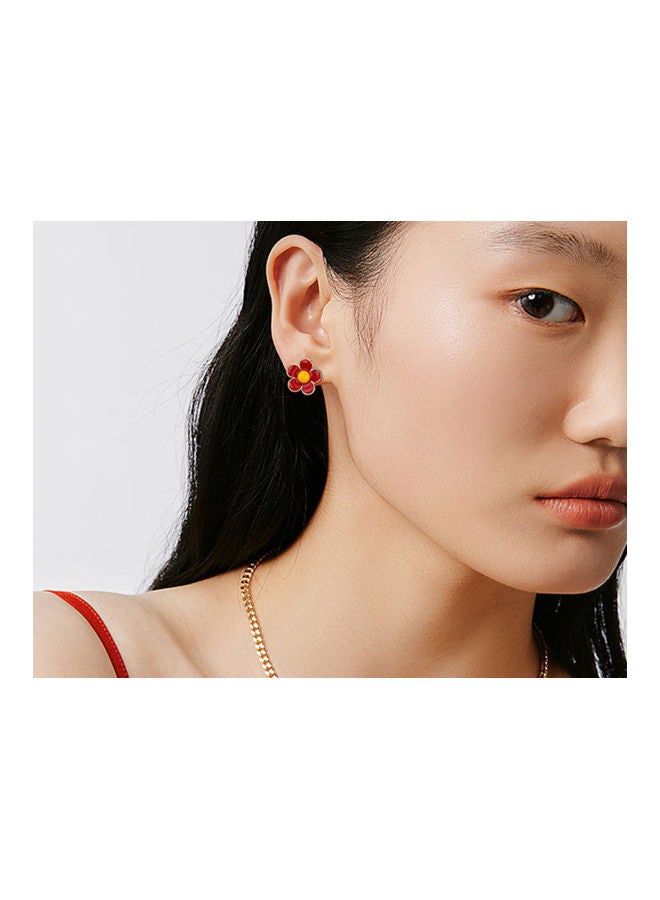 J.J Hand made 925 Sterling Silver Daisy Small Flower Earrings - Image 4