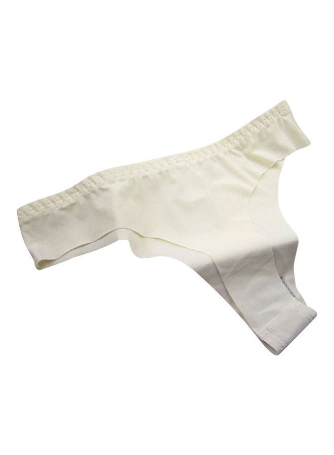 Generic Women Seamless G-String Briefs Thongs Invisible Underwear Knickers Panties White  - Image 1