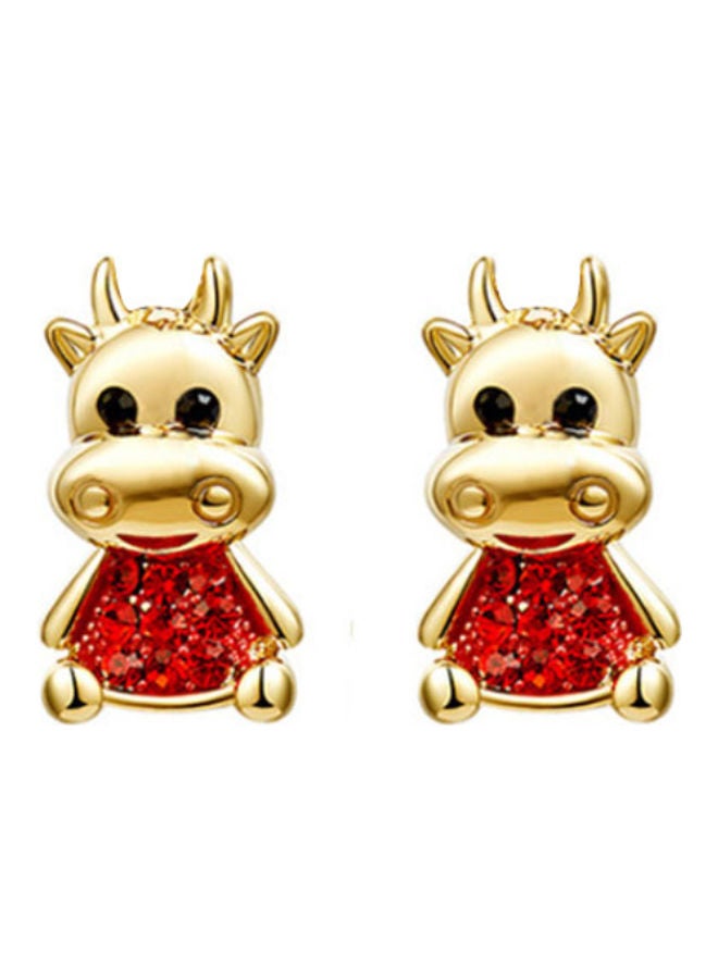 J.J Hand made 925 Sterling Silver Calf Cute Earrings - Image 1