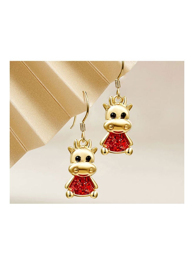 J.J Hand made 925 Sterling Silver Calf Cute Earrings - Image 2