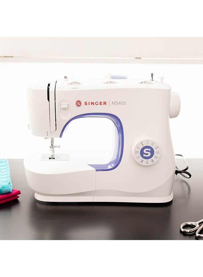 SINGER Electric Domestic Sewing Machine M3405 White - Image 2