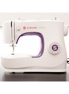 SINGER Domestic Sewing Machine, 23 Built-In Stitches, Easy Stitch Selection, Adjustable Stitch Length, With Front loading Bobbin And Long-Lasting LED light, One Size SGM-M3505 White  - Image 2