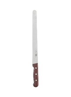 Long Wooden Hand Knife For Cutting Cakes, Bread, Toast And Shawarma Silver