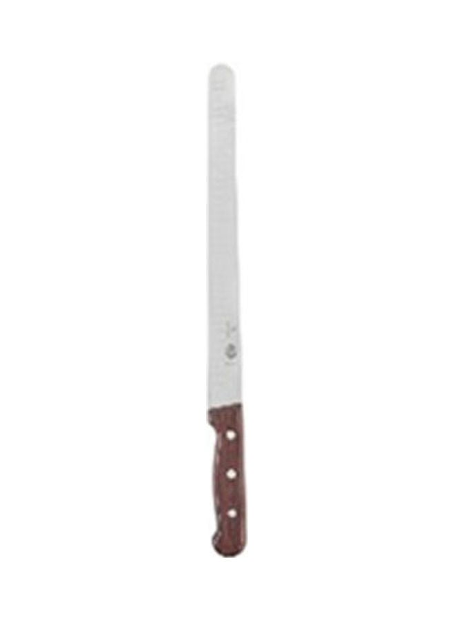 Generic - Long Wooden Hand Knife For Cutting Cakes, Bread, Toast And Shawarma Silver - Image 1