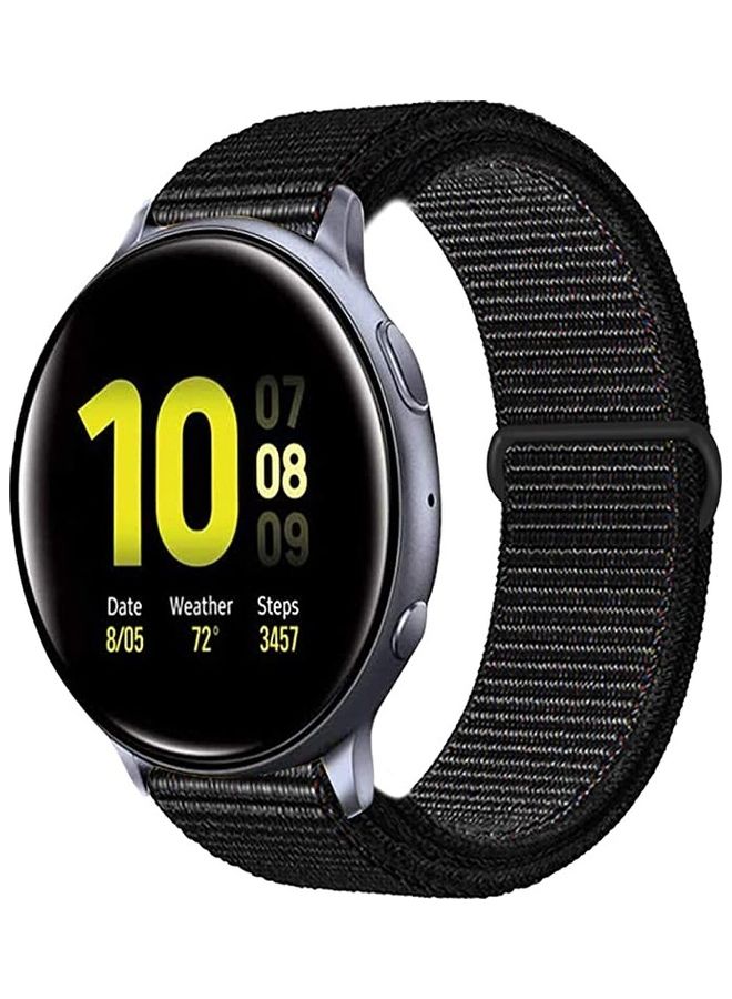 ICS Replacement Band For  Samsung Galaxy Watch Active 2 Band  20 mm Black - Image 2