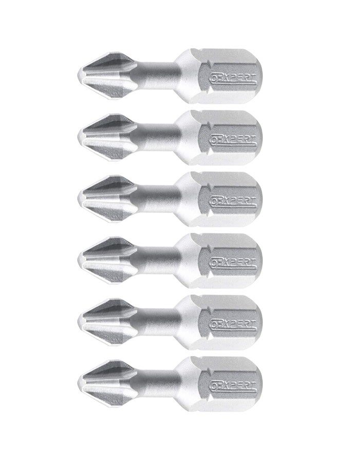 EXPERT 6-Piece Torsion Bit Set Silver 1/4inch - Image 1