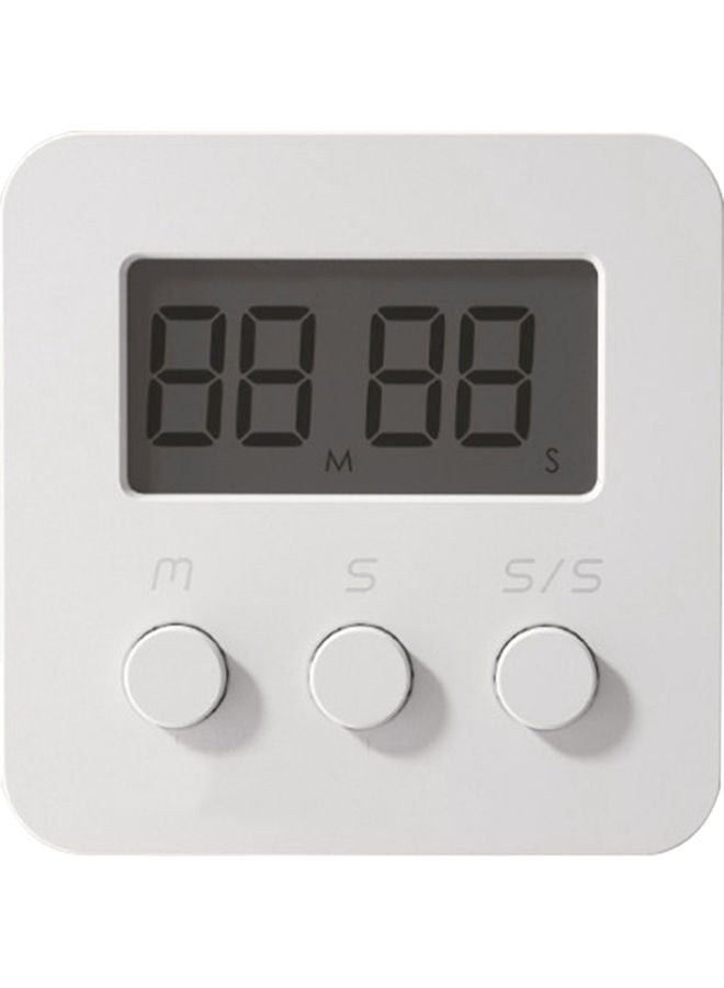 Generic Mini Electronic Timer Watch White 