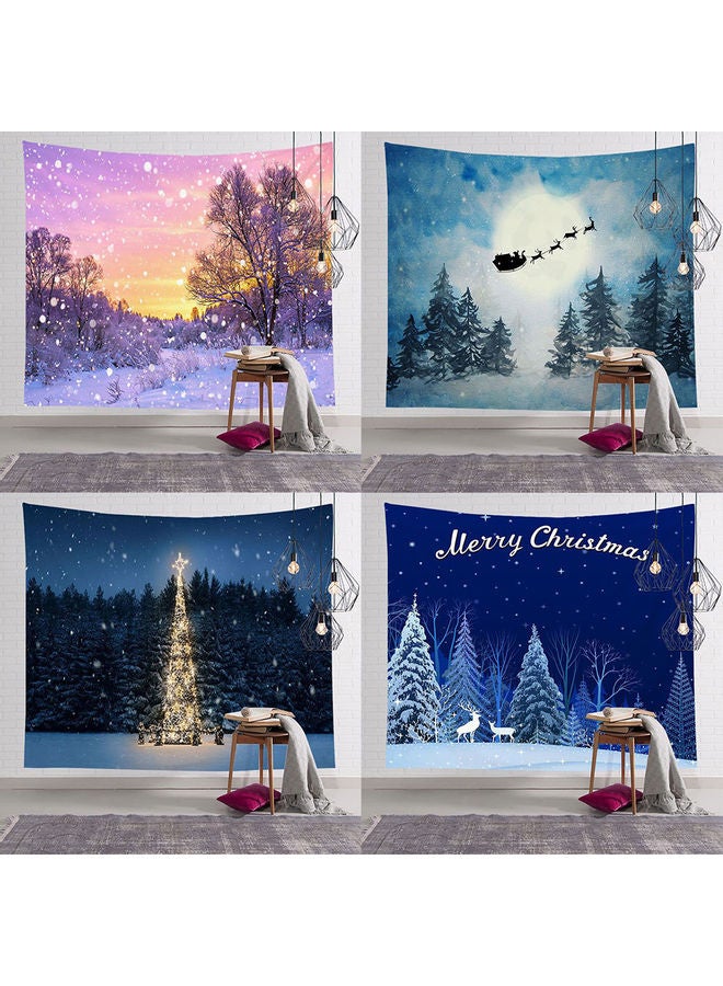 Xmas Tree Print Hanging Tapestry Carpet Bedroom Grey 19.5x18x2cm - Image 2