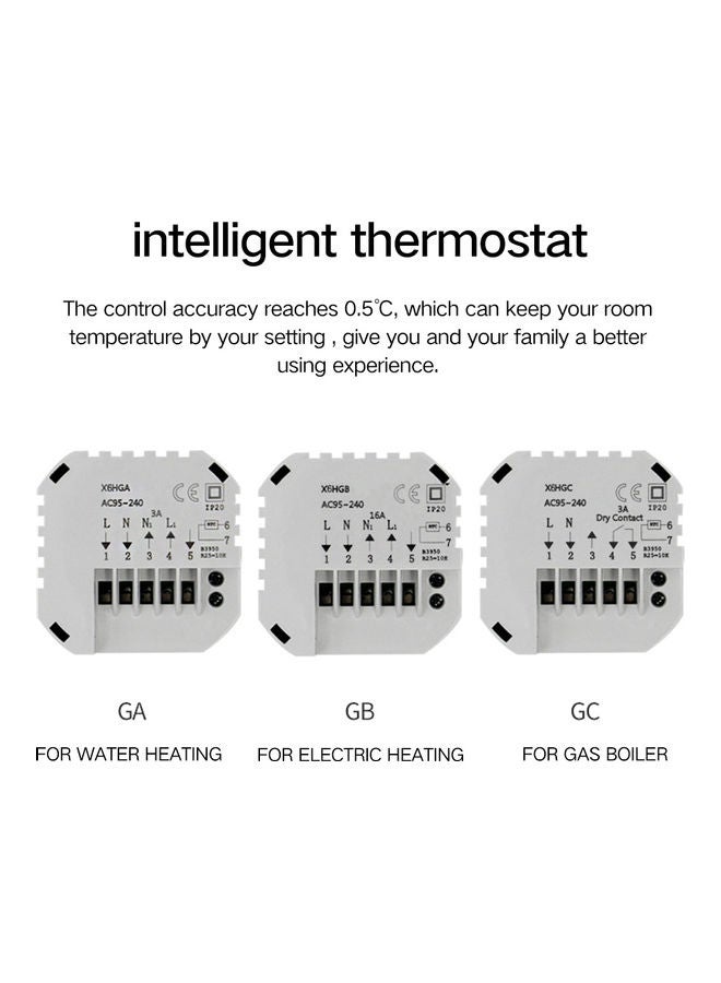 Intelligent Temperature Controller Thermostat White  - Image 3