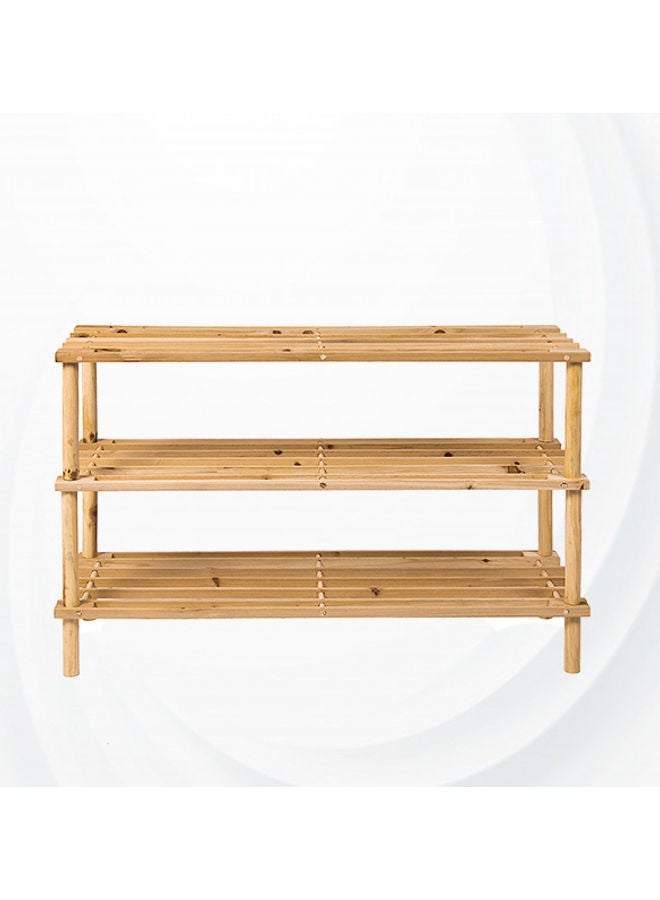 حامل أحذية خشبي مكون من 3 مستويات بني 74x30x80سم - Image 4