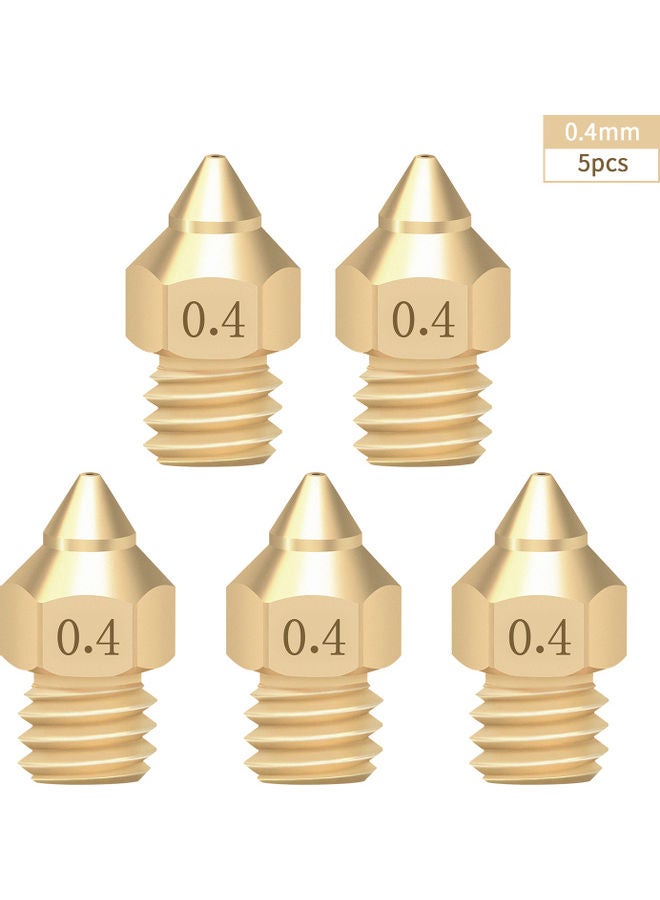 أيبيسي مجموعة فوهات للطابعات ثلاثية الأبعاد من 5 قطع نحاسي - Image 5