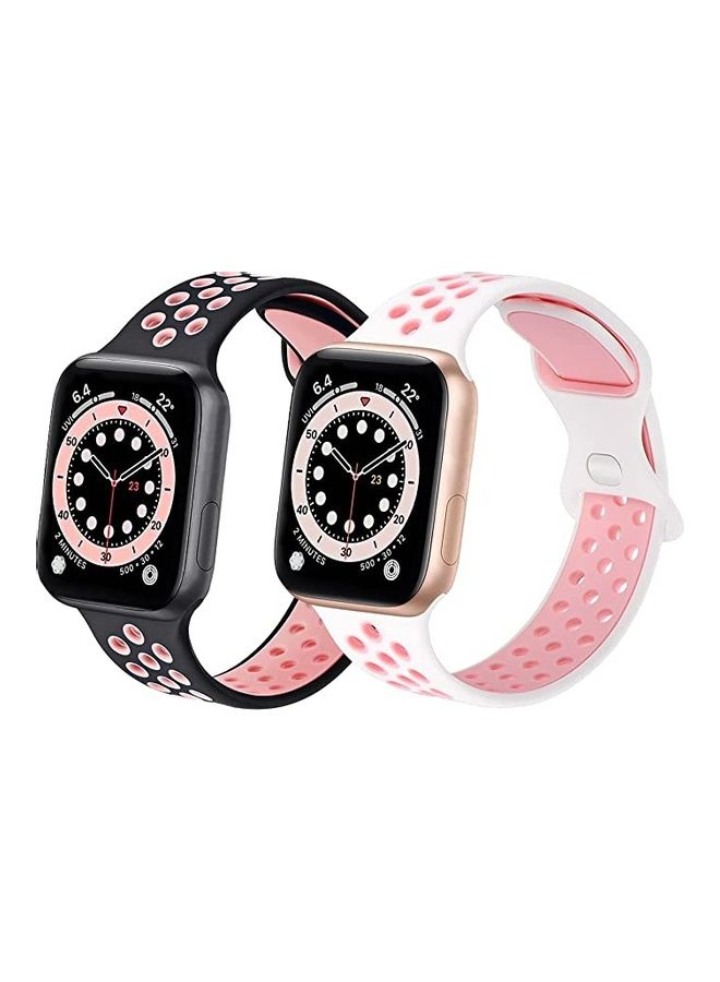 ICS 2-Piece Replacement Band For Apple Watch Bands 38/40 mm Multicolour - Image 1