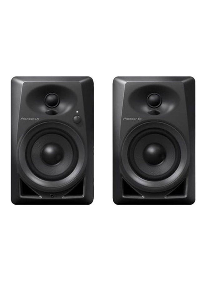 Pioneer DJ DM-40 Compact Active Monitor Speaker Pair Black  - Image 1