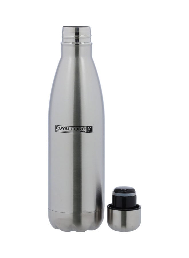 Royalford Double Wall Stainless Steel Water Bottle Silver 750ml  - Image 2