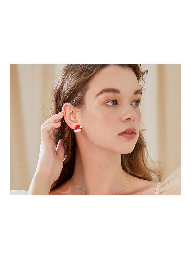 J.J Hand made 925 Sterling Silver Christmas Stocking Hat Earrings - Image 5