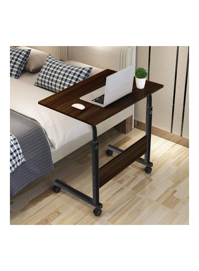 Height Adjustable Laptop Desk Brown/Black 60x40x90cm - Image 1
