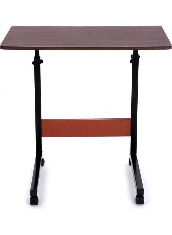 Height Adjustable Laptop Desk Brown/Black 60x40x90cm - Image 2
