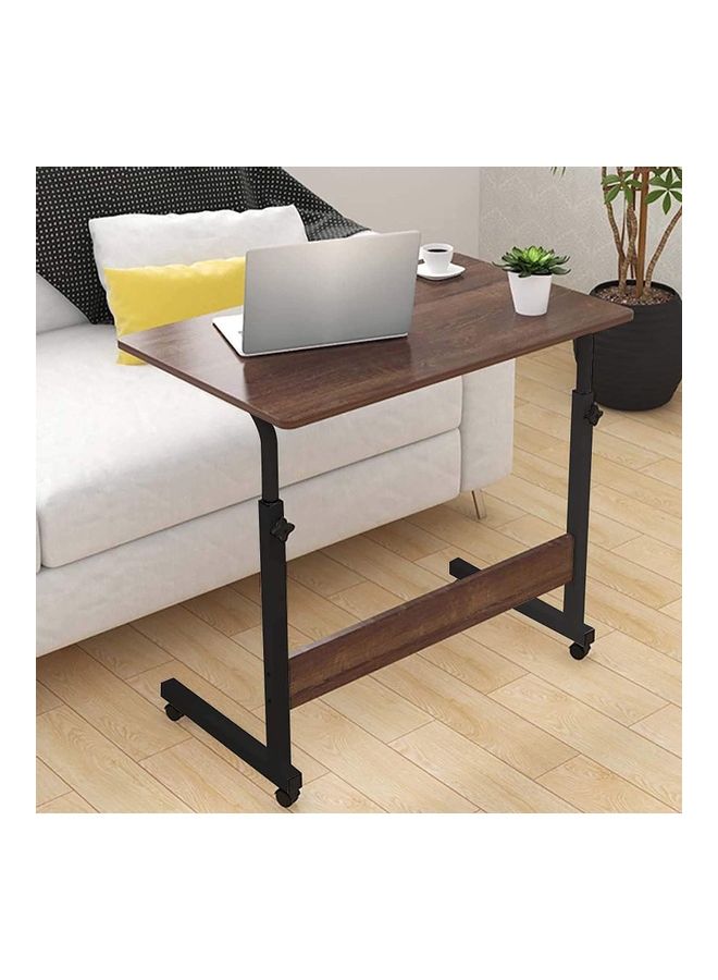 Height Adjustable Laptop Desk Brown/Black 60x40x90cm - Image 3