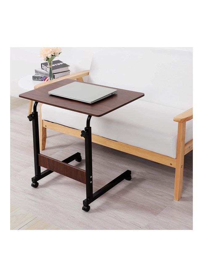 Height Adjustable Laptop Desk Brown/Black 60x40x90cm - Image 5