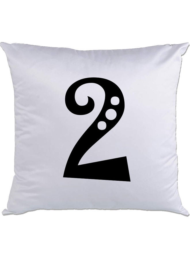 AMC DESIGN 2 Printed Cushion White/Black 40x40cm 