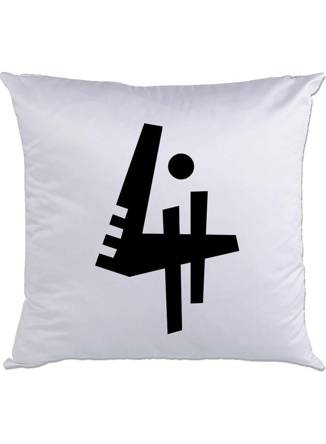 AMC DESIGN 4 Printed Cushion White/Black 40x40cm 