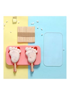 Cartoon Footprint Ice Cream Maker Mold Multicolour