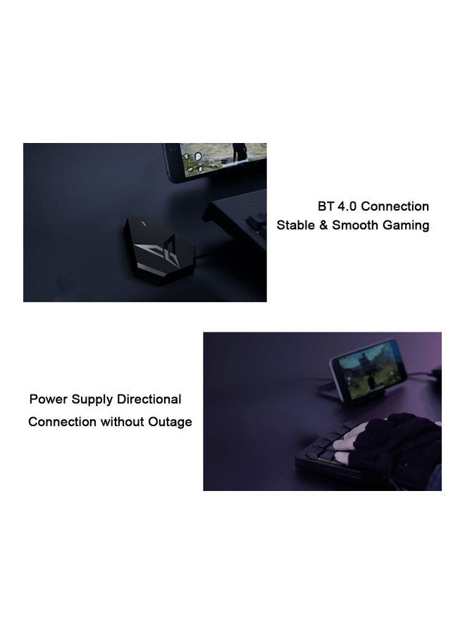 3-Piece Q1 Keyboard And Mouse Converter Set Black/White