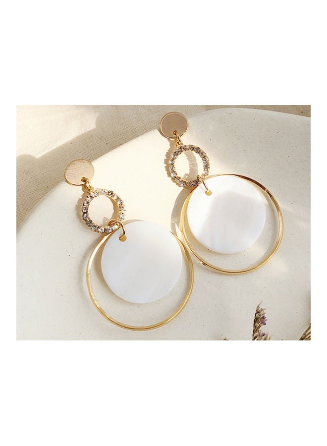 J.J Hand made 925 Sterling Silver Round Shell Long Tassel Earrings - Image 2