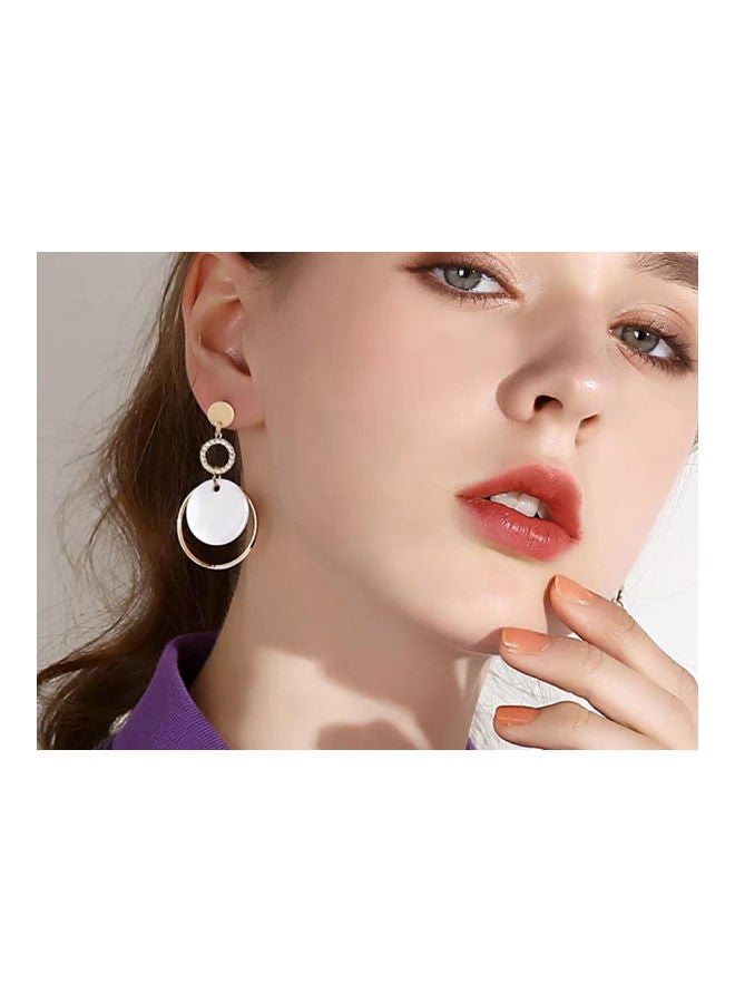 J.J Hand made 925 Sterling Silver Round Shell Long Tassel Earrings - Image 5