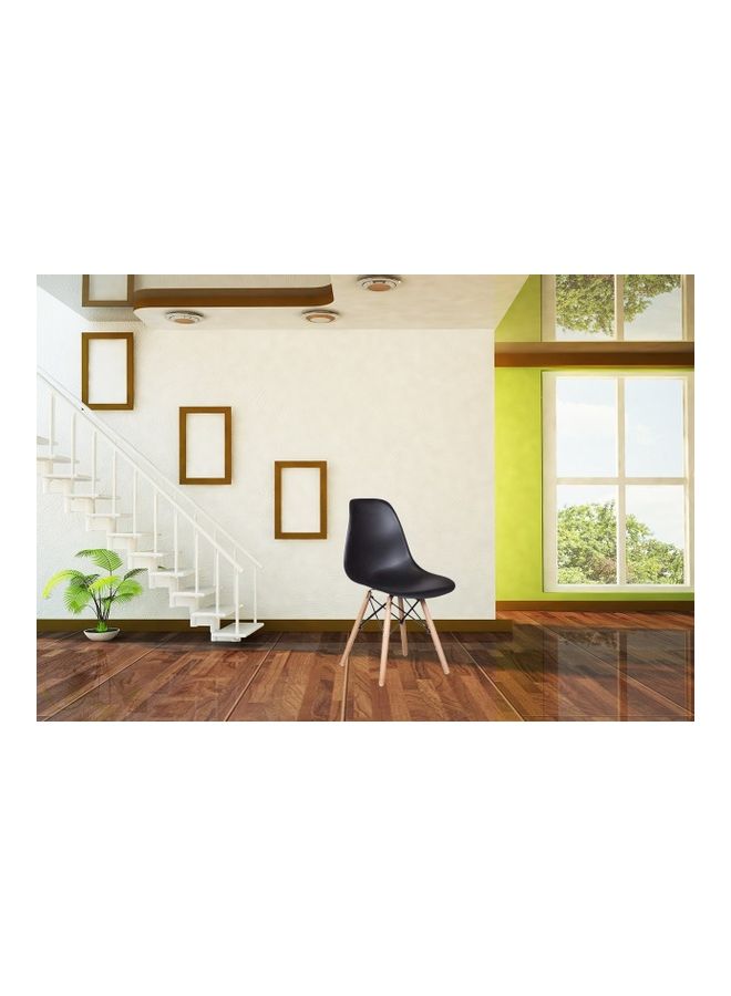 Mahmayi Ultimate Eames Dining Chair Black/Beige 46x82x52cm - Image 2