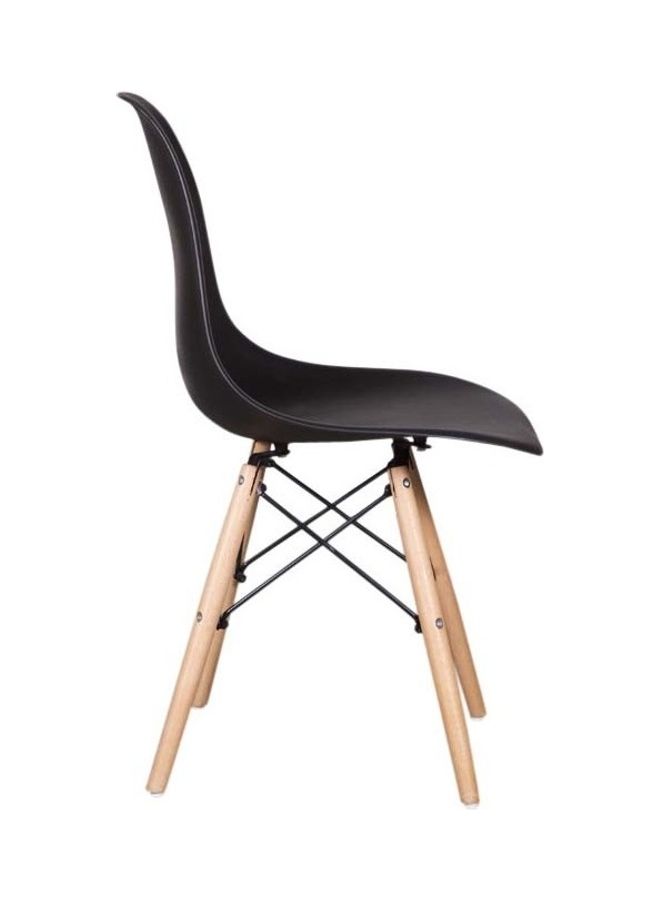 Mahmayi Ultimate Eames Dining Chair Black/Beige 46x82x52cm - Image 3