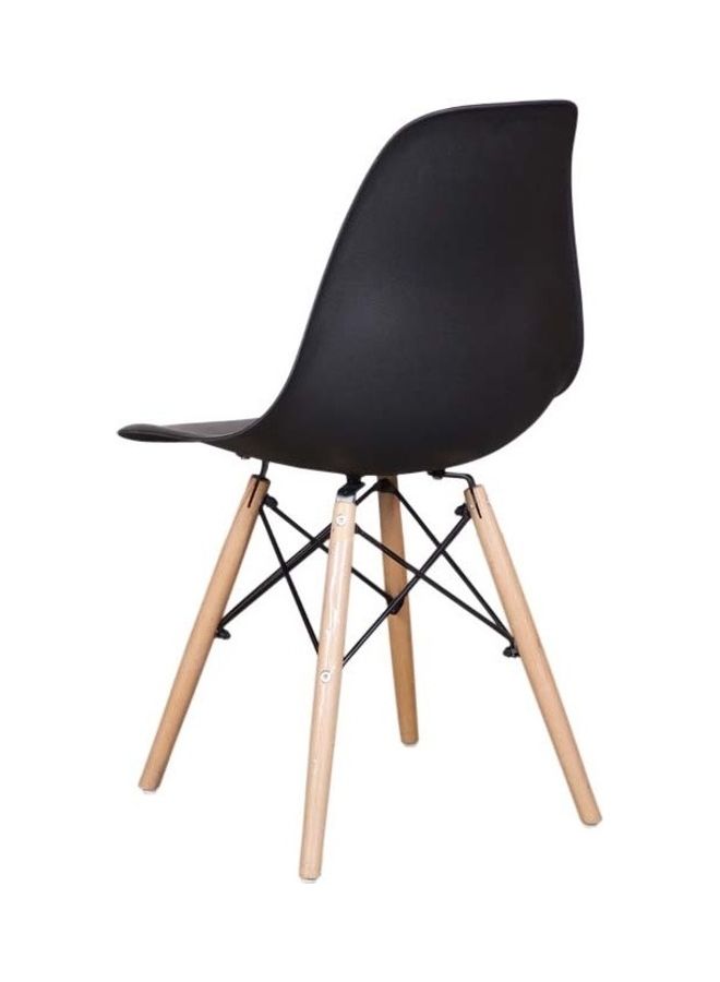 Mahmayi Ultimate Eames Dining Chair Black/Beige 46x82x52cm - Image 4