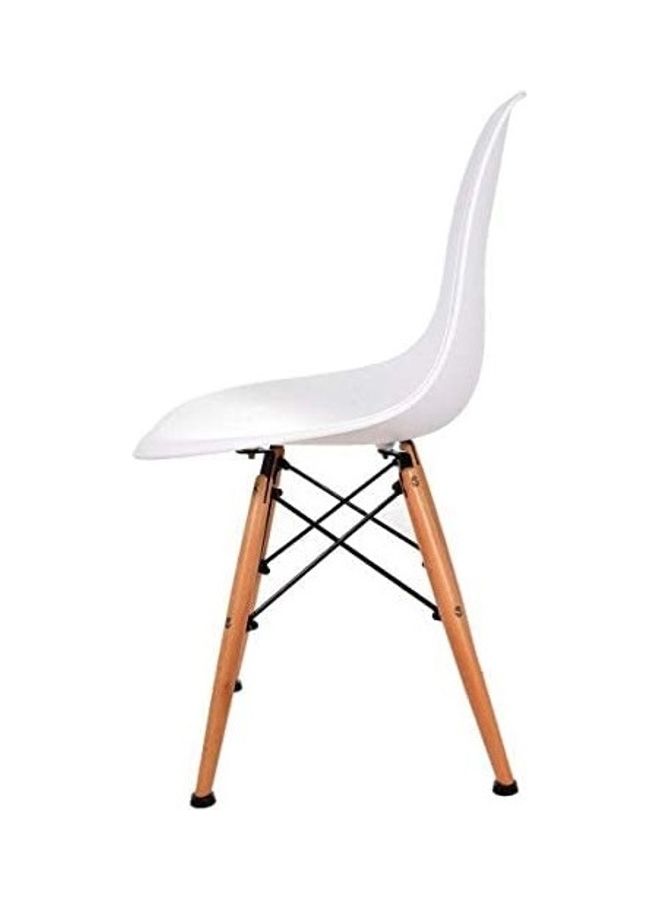 Mahmayi Set Of 3 Eames Style Dining Chair White/Beige 41x83x46cm - Image 5