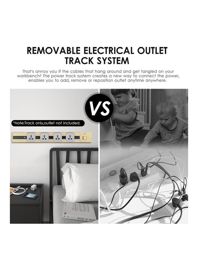 Electrical Outlet Track Gold/Black - Image 2