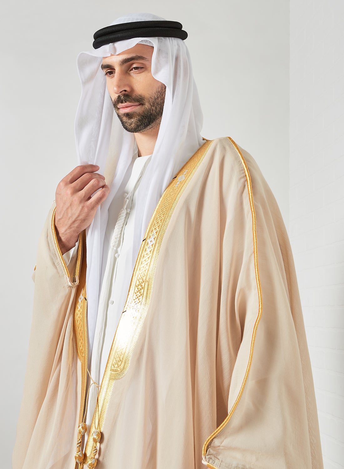 ファッション人気ブランドランキング BAIT AL Best | Beige Cloak Bisht Detail Embroidered KANDORA トップス