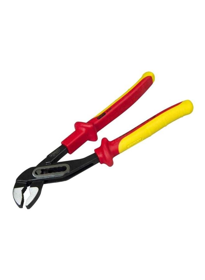 Stanley Pliers Water Pump 255mm VDE 0-84-294 Red/Yellow/Black - Image 2