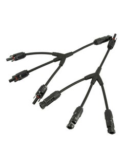 Generic 2-Piece Parallel Solar Panel Cable Connector Adapters Black  - Image 4