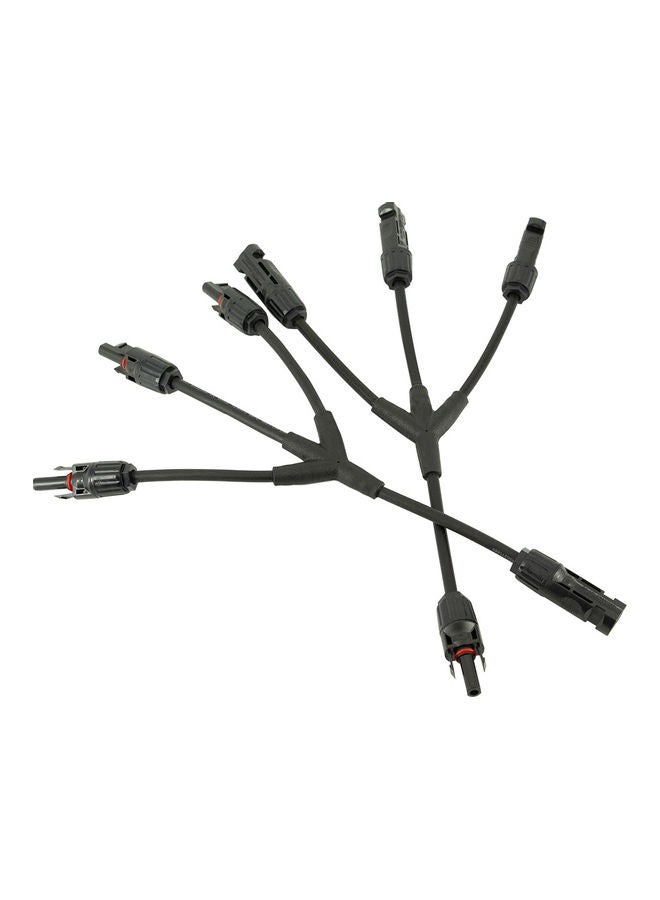 2-Piece Parallel Solar Panel Cable Connector Adapters Black - Image 5