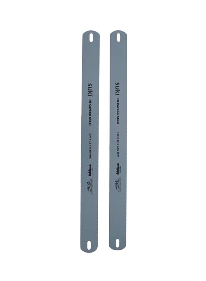 سوكي شفرتان من منشار دقيق الأسنان مزدوج الجانب رمادي جنميتال