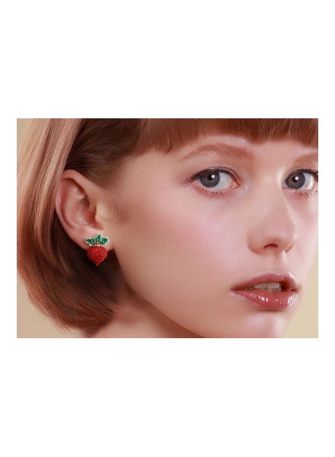 J.J Hand made 925 Sterling Silver Strawberry Earrings - Image 4