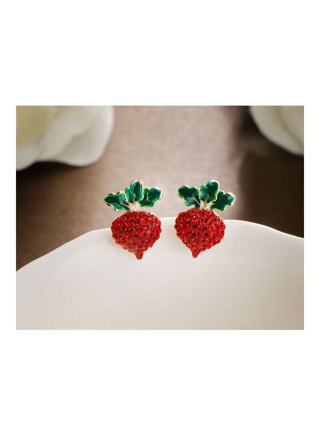 J.J Hand made 925 Sterling Silver Strawberry Earrings - Image 5
