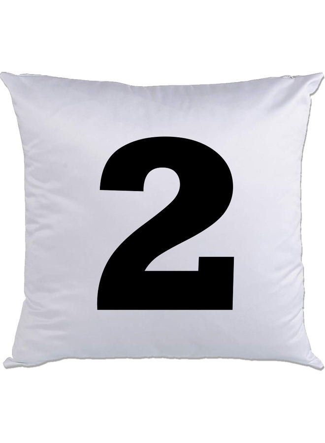 AMC DESIGN 2 Printed Cushion White/Black 40x40cm 
