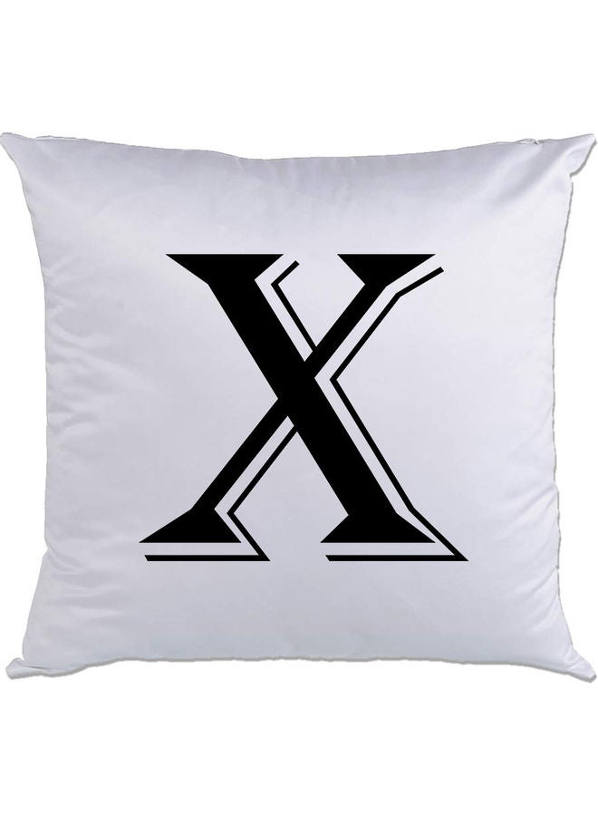 AMC DESIGN X Printed Cushion White/Black 40x40cm 