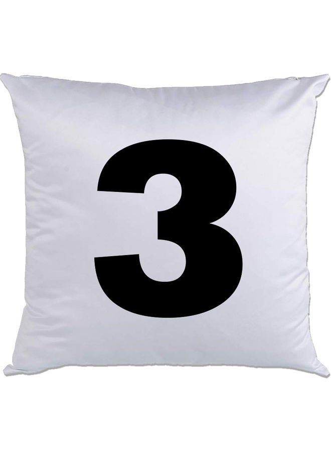 AMC DESIGN 3 Printed Cushion White/Black 40x40cm