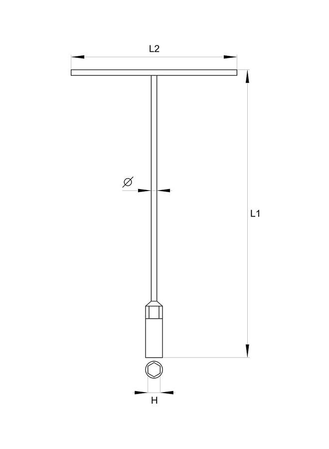 Yato T Type Socket Wrench 12mm YT-1575 Black - Image 4