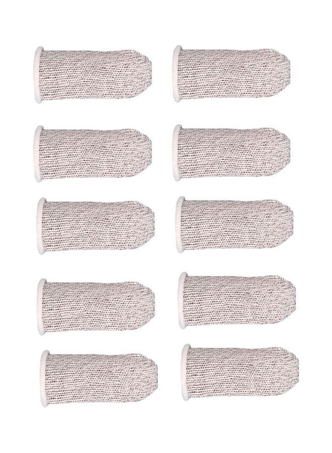 طقم أغطية أصابع للألعاب تعمل باللمس مكون من 10 قطع أبيض - Image 2