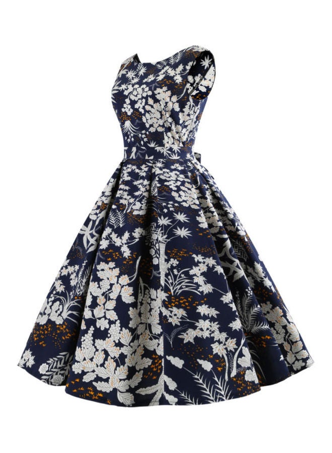 أوتاد فستان أنيق مزين بطبعة زهور - Image 2